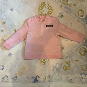 Pink vineyard vines toddler pull over